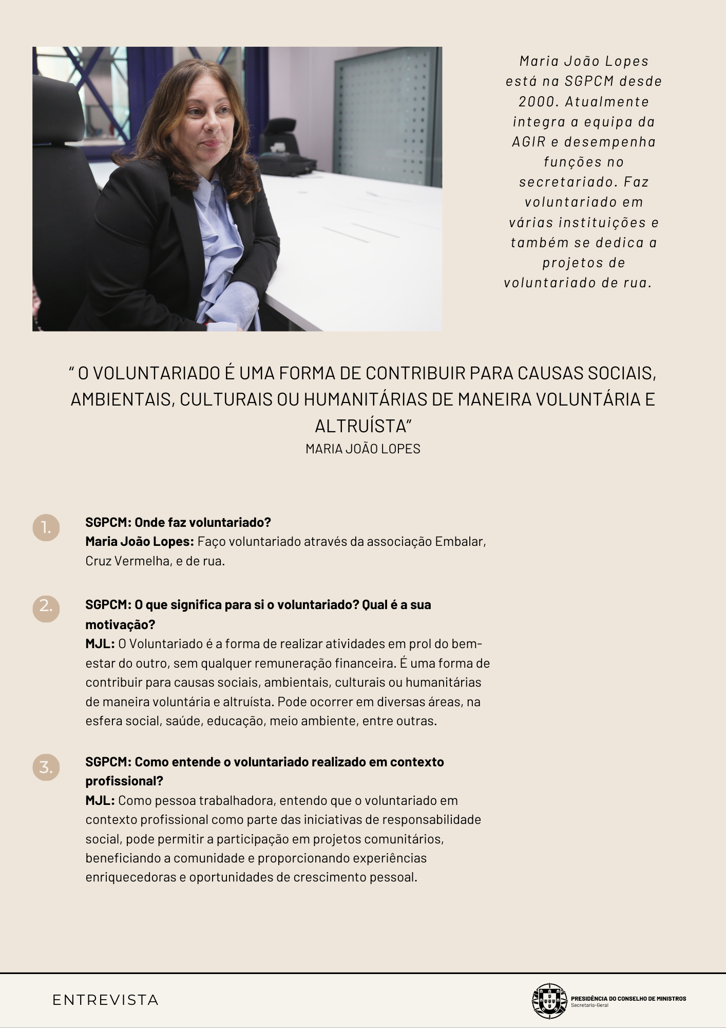 Entrevista Maria Lopes